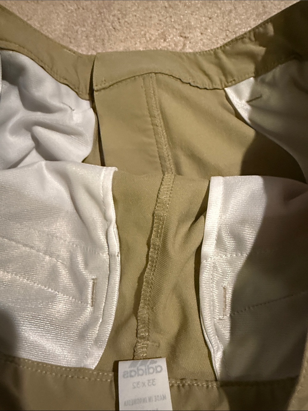 adidas Tan Golf Chino Pants - Picture 10 of 10